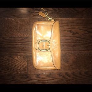 Coach leather wristlet